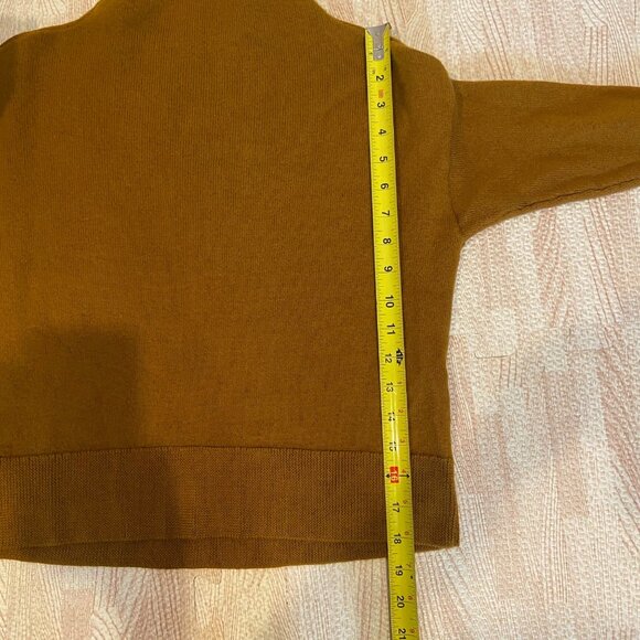 Aritzia Wilfred 100% Merino Wool Cyprie Funnel Neck Sweater Size Small - Picture 9 of 9